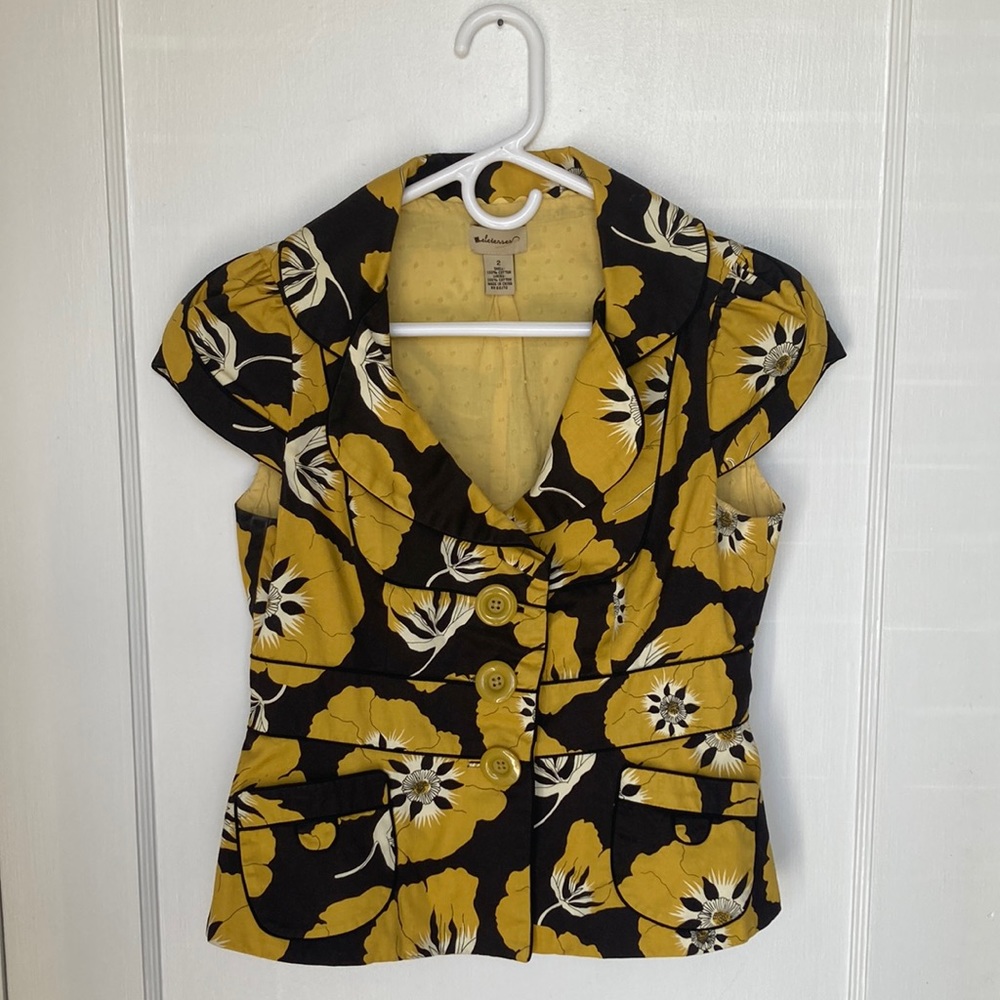 Floral Spring top/jacket. Originally from Anthropologie.